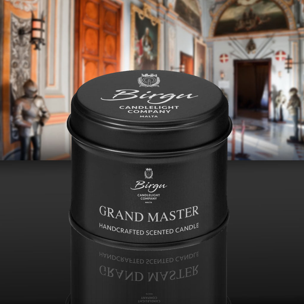 Grand Master - Scented Candle Small Tin - Birgu Candlelight Company