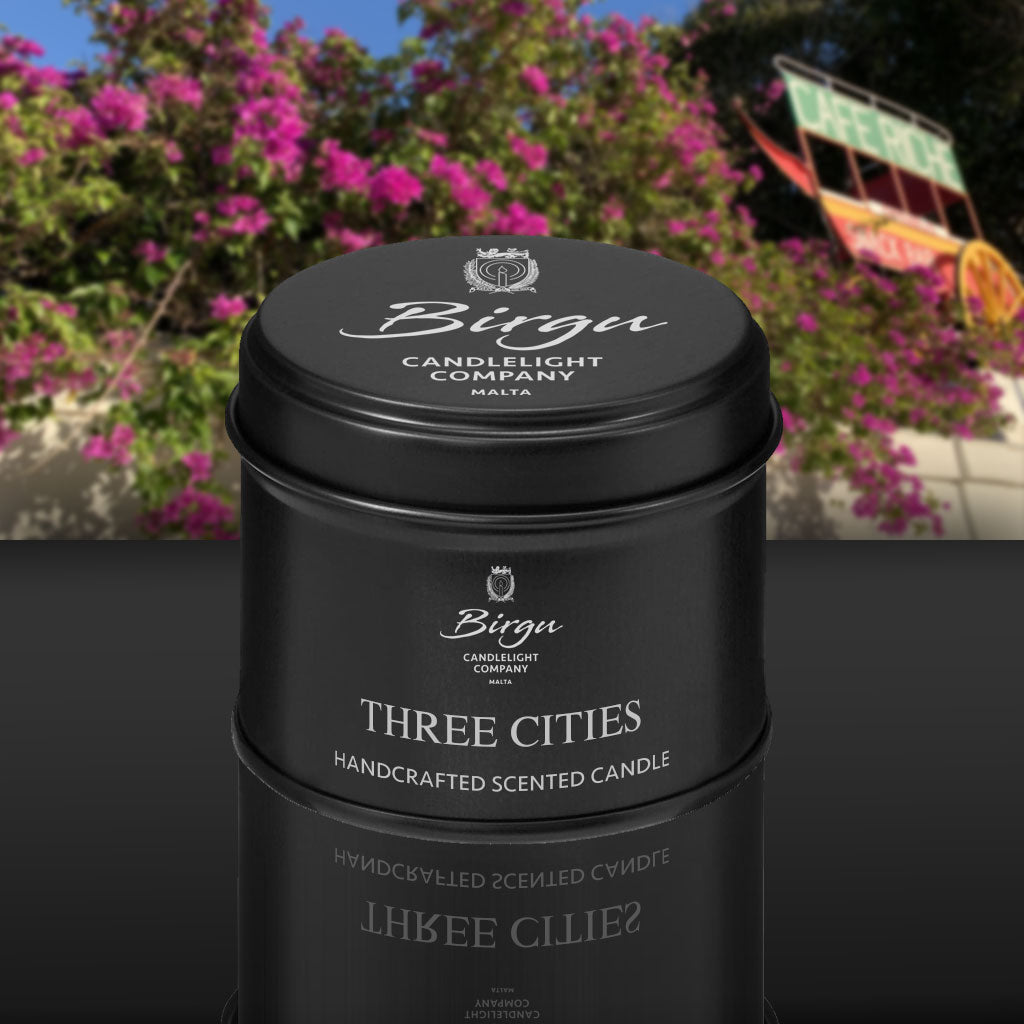 Three Cities - Scented Candle Small Tin - Birgu Candlelight Company