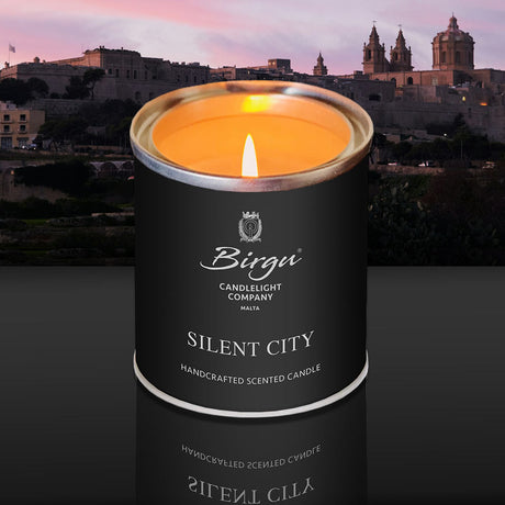 Silent City - Scented Candle Tin Lit - Birgu Candlelight Company