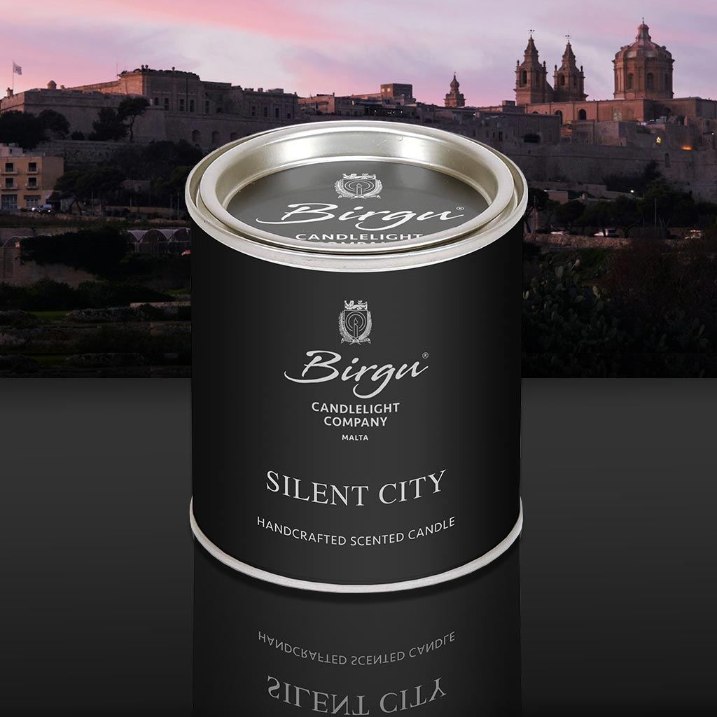 Silent City - Scented Candle Tin - Birgu Candlelight Company
