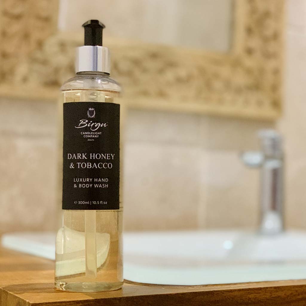 Dark Honey and Tobacco - Hand & Body Wash - Birgu Candlelight Company