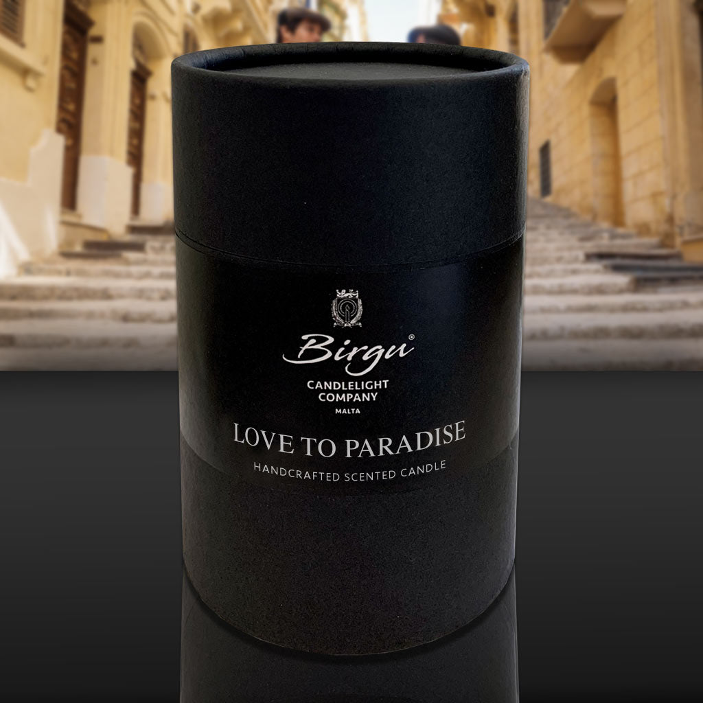 Love To Paradise - Scented Candle Box - Birgu Candlelight Company