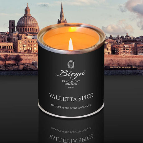 Valletta Spice - Scented Candle Tin Lit - Birgu Candlelight Company
