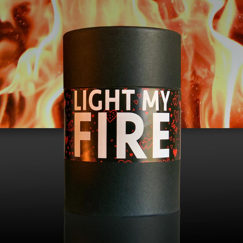 Light My Fire St. Valentine's Day Scented Candle Box - Made In Malta by Birgu Candlelight Company