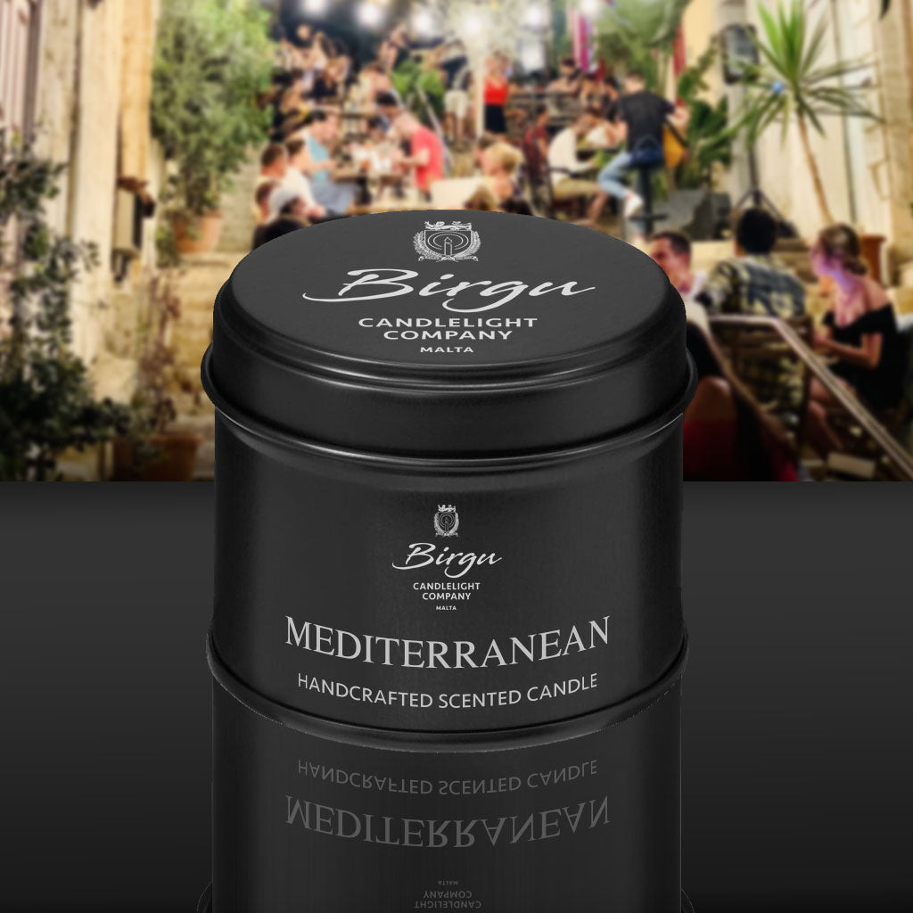 Mediterranean - Scented Candle Small Tin - Birgu Candlelight Company