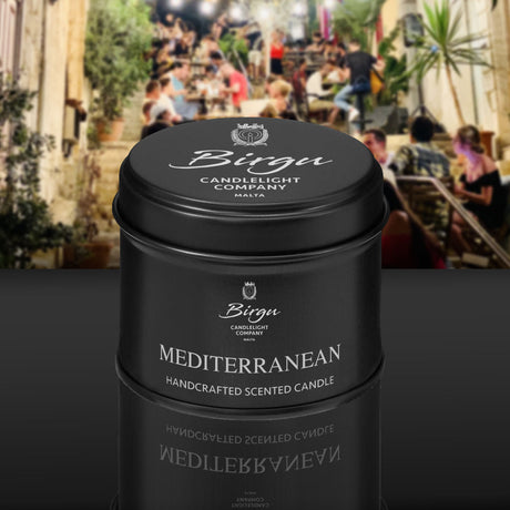 Mediterranean - Scented Candle Small Tin - Birgu Candlelight Company