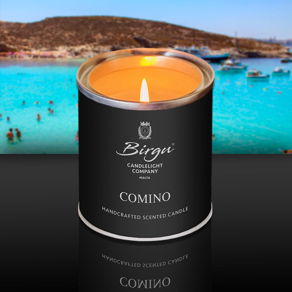 Comino - Scented Candle Tin Lit - Birgu Candlelight Company