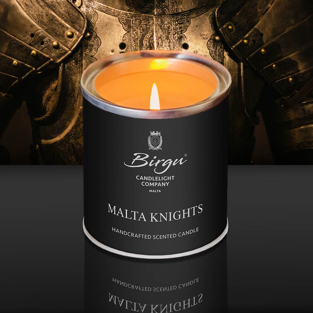 Malta Knights - Scented Candle Tin Lit - Birgu Candlelight Company