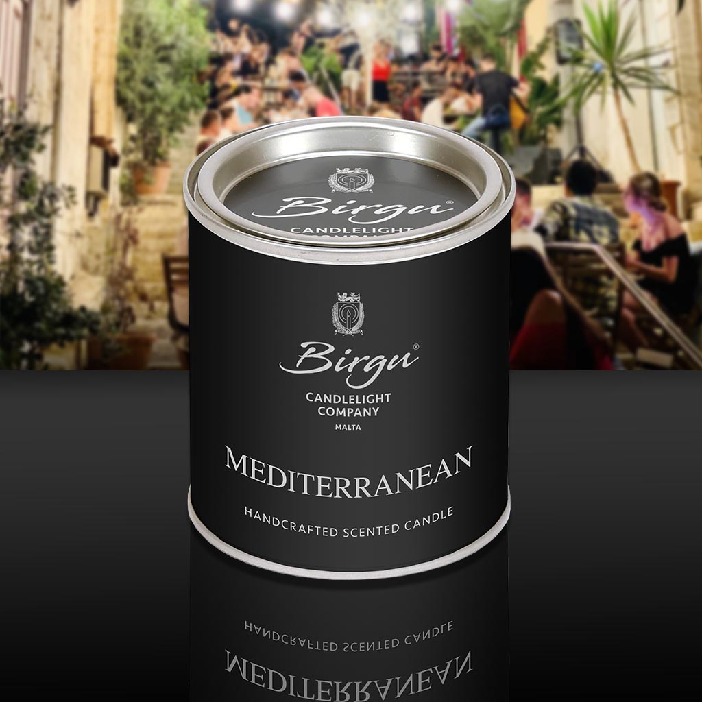 Mediterranean - Scented Candle Tin - Birgu Candlelight Company