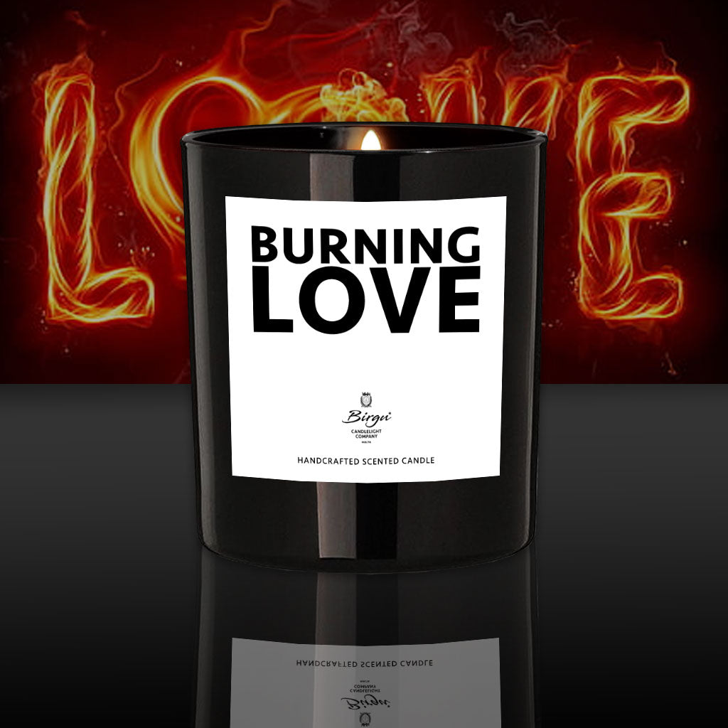 Burning Love St. Valentine's Day Scented Candle - Made In Malta by Birgu Candlelight Company