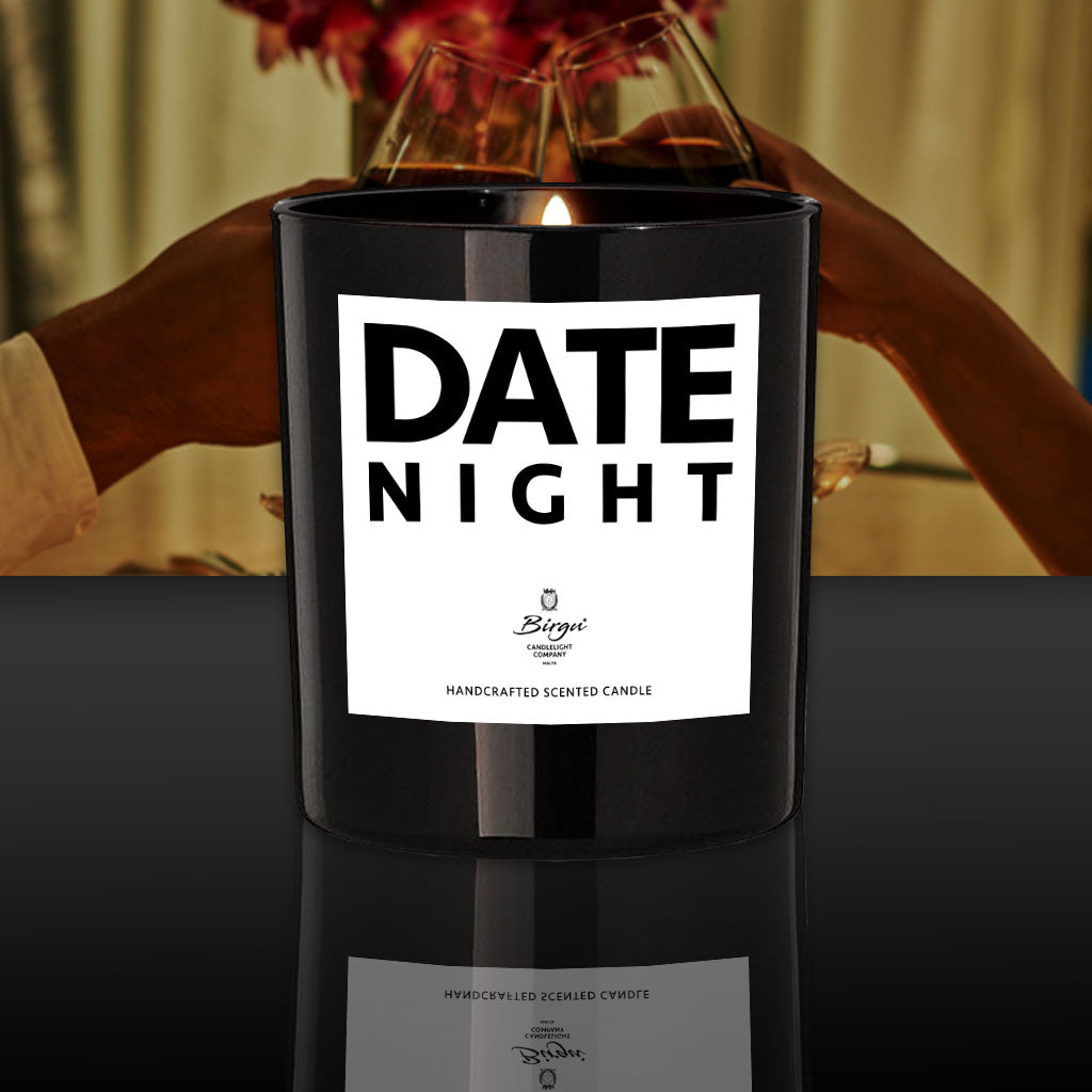 Date Night St. Valentine's Day Scented Candle - Made In Malta by Birgu Candlelight Company