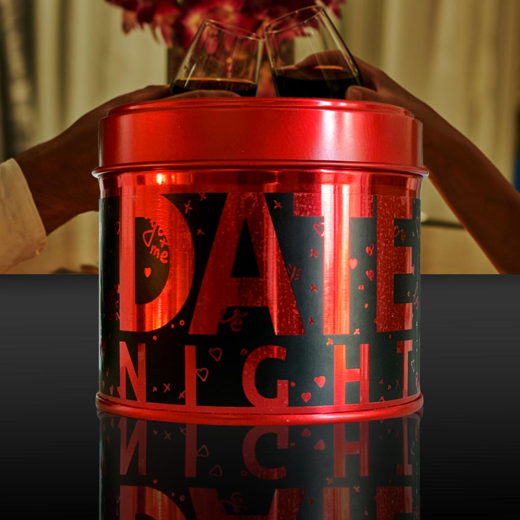 Date Night St. Valentine's Day Scented Candle Tin - Made In Malta by Birgu Candlelight Company